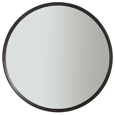 Cecily Round Mirror with Bronze Metal Finished Frame